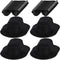 TOYANDONA Doll Glasses Mini Formal Hat Set 20pcs Miniature Doll Hats 20pcs Black Doll Sunglasses Dolls Costume Accessories for Diy Crafts Dollhous...
