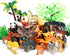 Animal Figurines Toys, 52 Pcs Small Mini Realistic Safari Zoo Plastic Animals Figures Learning Educational Toy Set for Kids Toddlers Jungle Wild F...