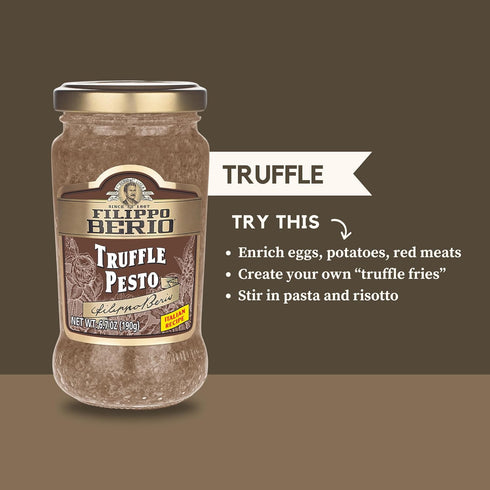 Filippo Berio Pesto, Truffle, 6.7 Ounce Glass Jar...