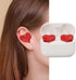 GOWENIC Heart Shaped Heart Earbuds Earphones, Cute Girls Wireless Earbuds with Built in Battery Ships HiFi Stereo Bluetooth Earphones for Music Ca...
