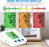 Blood Pressure Monitor Accurate Automatic Upper Arm High Blood Pressure Monitors Portable LCD Screen Powered by Battery with Adjustable Cuff and S...