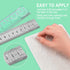 Ruler Grips, Transparent Strong Adhesive Non-Slip Grips for Quilting Rulers, Quilt Templates, 34 PCS Total -10 Large & 24 Small (Clear, 34 PCS)...