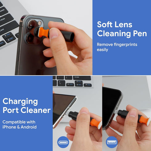 12 in 1 iPhone Cleaning Kit for Charging Port Cleaner,Phone Cleaning Kit for iPhone/Airpod/iPad/Charge Port Cleaning Tool,Safely Clean Lightning C...