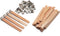 Wooden Candle Wicks,50 Sets 5-Inch Smokeless Natural Candle Core with Metal Base for DIY Candle Making Craft (5.1" x 0.5" x 0.2")...