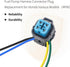 Fuel Pump Connector Wiring Harness Pigtail Plug Fuel Pump Harness Connector Plug Compatible with Honda Various Models (4PIN)...