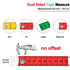 Tape Measure Measuring Tape for Body Fabric Sewing Tailor Cloth Knitting Home Craft Measurements,60-inch/150-cm Soft Multicolor Tape Measure Body ...