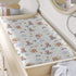 Cute Bear Changing Pad Cover Cartoon Bear Rainbow Moon Stars Clouds Leaf Diaper Changeg Table Sheets Cover for Boys Girls Soft Stretchy Snug Fitte...