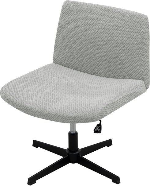 MINGPINHUIUS Armless Adjustable Chair Cover: Accent Vanity Chair Cover Mid Back Wide Slipper Chair Office Desk Swivel Chair,for Living Room Bedroo...