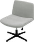 MINGPINHUIUS Armless Adjustable Chair Cover: Accent Vanity Chair Cover Mid Back Wide Slipper Chair Office Desk Swivel Chair,for Living Room Bedroo...