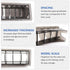 Hair Clipper Guard and Comb Holder Case - Professional Organizer for Universal Hair Clippers with 10 Slots - Rectangular Plastic Guide Comb Storag...