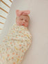 Little Jump Baby Muslin Swaddle Blankets for Girls, Newborn Swaddle Set with Matching Headband Bow, 47 x 47 inches Floral Print Hospital Home-Comi...