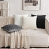MIULEE Velvet Pillow Cover Soft Luxury Decorative Throw Pillow Cover Single Rectangle Cushion Case for Couch Sofa Bedroom Car Decor,12x20 Inch Bla...