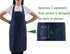 Navy Professional Resist Water Adjustable Extra Long Bib Apron 3 Pockets Home Kitchen Garden Restaurant Cafe Bar Pub Bakery for Cooking Chef Baker...