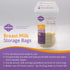 Fairhaven Health Milkies Breast Milk Storage Bags, 50 Count, Presterilized and BPA Free, No Leak and No Break, Easy to use, Freeze up to 6 Ounces...