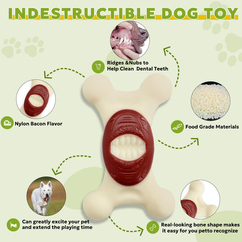 Dog Toys for Aggressive Chewers Indestructible Dog Toys, Durable Tough Dog Chew Toys for Medium and Large Large Breed Dogs?Dog Toys to Keep Them B...