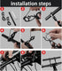 Bike Bicycle Double Handlebar Extender Extension,20 cm Aluminum alloy Super Long Bracket Accessories?For Bike Mounts,GPS Units, Headlights,Light L...