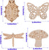 54PCS Unfinished Blank Wooden Cutouts Craft for Kids,suit for Children's Painting DIY Room Decoration Gift Giving Surprise (54 Insect)...