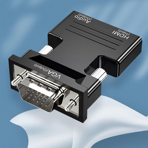 VGA to HDMI VGA to HDMI-Compatible Adapter Converter 1080P HDMI-Compatible Female to VGA Adapter for PC Laptop HDTV Movie Projector...