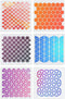12 Inch Sacred Geometry Stencils, Honeycomb Pattern Large Art Stencil Templates for Wall Floor Wood Painting - Hexagon, Fish Scale, Seed of Life, ...