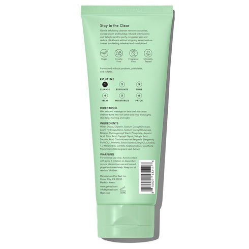 Rael Face Wash, Miracle Clear Exfoliating Cleanser - Face Cleanser for Oily & Acne Prone Skin, Korean Skincare, Gentle Facial Cleanser, Hydrating,...