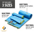 OlimpiaFit Quick Dry Towel - 3 Size Pack of Lightweight Microfiber Travel Towels w/Bag - Fast Drying Towel Set for Camping, Beach, Gym, Backpackin...