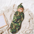 Camo Green Baby Stuff Swaddle Blanket soft and Stretchy Newborn Swaddle Blankets Sack Receiving Blanket with Beanie Hat Gift for Girls and Boys In...