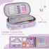 Pencil Case for Boys Girls,Large Capacity Multi-slot Kids Mark Pouch, Adult Big Pencil Bag with Zipper, Teens Large Storage Pencil Box for School ...