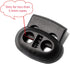 DYZD Plastic Cord Locks Spring Toggle Stopper Double Hole Cord Locks for Drawstring,Clothing, Shoelaces, Backpack, Lanyard(20PCS,Black)...