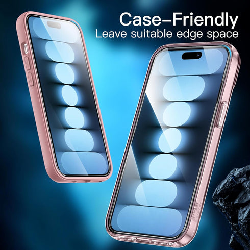JETech Screen Protector for iPhone 15 6.1-Inch, Tempered Glass Film with Easy Installation Tool, Case-Friendly, HD Clear, 3-Pack......