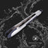 KITCHENDAO Tongs for Cooking with Silicone Tips 12 Inch, One-handed for Convenience, Soft-touch Handle, Silicone Tipped Stainless Steel Kitchen Fo...