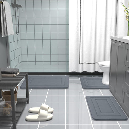 Arotive Memory Foam Bathroom Rug Mat 30x20, Ultra Soft and Absorbent Bath Mat, Machine Wash Dry, Comfortable Bath Rug Carpet for Bathroom Floor, T...