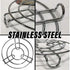 Iron Stand | Stainless Steel Trivet |Round Steamer Rack for Kitchen | Heat Resistant Hot Plate Dishes Holder | Cooker Donga Stand | Pack of 2 | Si...