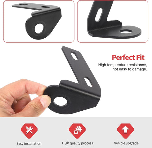 A Pillar CB Antenna Mounting Bracket for Jeep Wrangler JK JKU 2007-2018, Driver's Side...