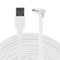 LEFXMOPHY Power Cord for WYZE Cam Pan V3 90 Degree L-Shape Connector 20ft Micro USB Right Angle White Extension Charging Cable......