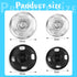 Sumind 100 Sets Sew-on Snap Buttons Metal Snap Fastener Buttons Press Button for Sewing Clothing, Black and Silvery (8mm,10mm)...