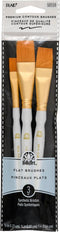 FolkArt Plaid Nylon Brush Set, 50559 Brown (3-Piece)...