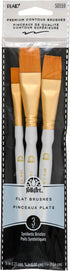 FolkArt Plaid Nylon Brush Set, 50559 Brown (3-Piece)...