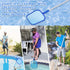 Pool Skimmer Net - 6.1 Foot Swimming Pool Leaves Cleaning Net Fine Mesh Rake Net - 4 x Detachable Intensify Aluminum Pole, Pond Leaf Cleaner Suppl...