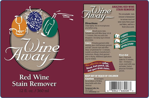Red Wine Stain Remover Spray for Wine Away Spray - Red Wine Stain Removal - Laundry Stain Remover for Carpet, Tablecloth, Clothes - Ready-to-Use S...