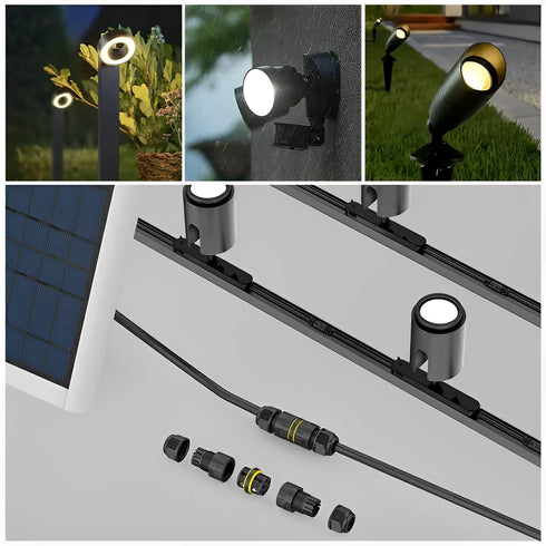 3 Pin IP68 Outdoor Waterproof Electrical Wire Connector for 5-14mm Wire Diameter, (Max 40A, 450V), 2 Way...