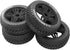 ShareGoo OD 4.52" 1/8 RC Buggy Rubber Tires Tyre w/ 5 Spoke Plastic Rim 17mm Hex Compatible with Arrma Kyosho Exceed RC Traxxas Redcat HSP HPI 1/8...
