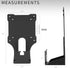 VIVO VESA Bracket Mount Adapter, Only Fits Dell Models S2340L, S2440L, S2340M, S2240L, S2240M, MOUNT-DL02...