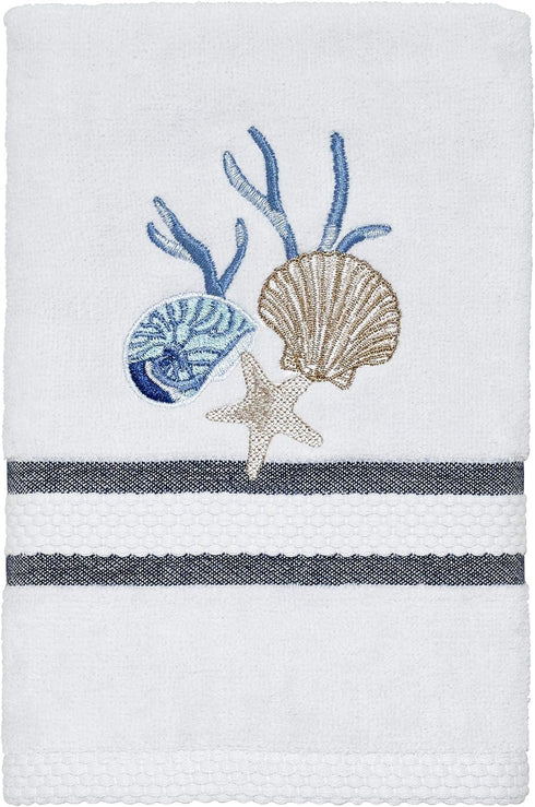 Avanti Linens - Hand Towel, Soft & Absorbent Cotton Towel (Blue Lagoon Collection)...