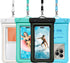 F-color Waterproof Phone Pouch - Floating with Sponge Air Cushion - IPX8 Waterproof Phone Case for iPhone 15 Pro Samsung S23 Up to 7", 12.7oz Buoy...