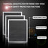 Cenipar 97007696 Charcoal Odour Filter for Range vent hood (8 3/4" X 10 1/2" X 3/8")-3 Pack
