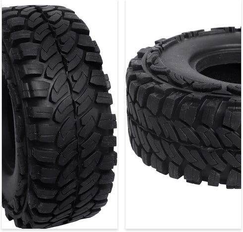 4PCS 1.9 Crawler Tires Outer Diameter 114mm with Foam Inserts for 1/10 RC Rock Crawler Axial SCX10 SCX10 III AXI03007 D90 TF2 MST Tamiya CC01...