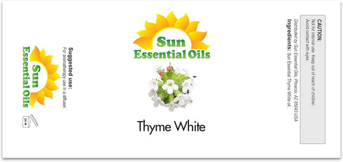 Sun Essential Oils 2oz - Thyme Essential Oil - 2 Fluid Ounces - Thyme Oil - Aromatherapy Oils...