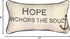 Manual Woodworkers & Weavers Inspirational Throw Pillow, 17 x 9, Hope Anchors The Soul...