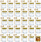 1.5 oz Hexagon Mini Glass Honey Jars -30Pack Honey Jars with Wood Dipper, Gold Lid, Bee Pendants, Jutes - Perfect for Baby Shower, Wedding Favors,...