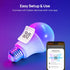 Consciot Smart Light Bulbs,WiFi Bluetooth Bulbs Works with Alexa/Google Home/Siri/SmartThings, RGBTW Color Changing LED Light Bulb, Music Sync Sma...